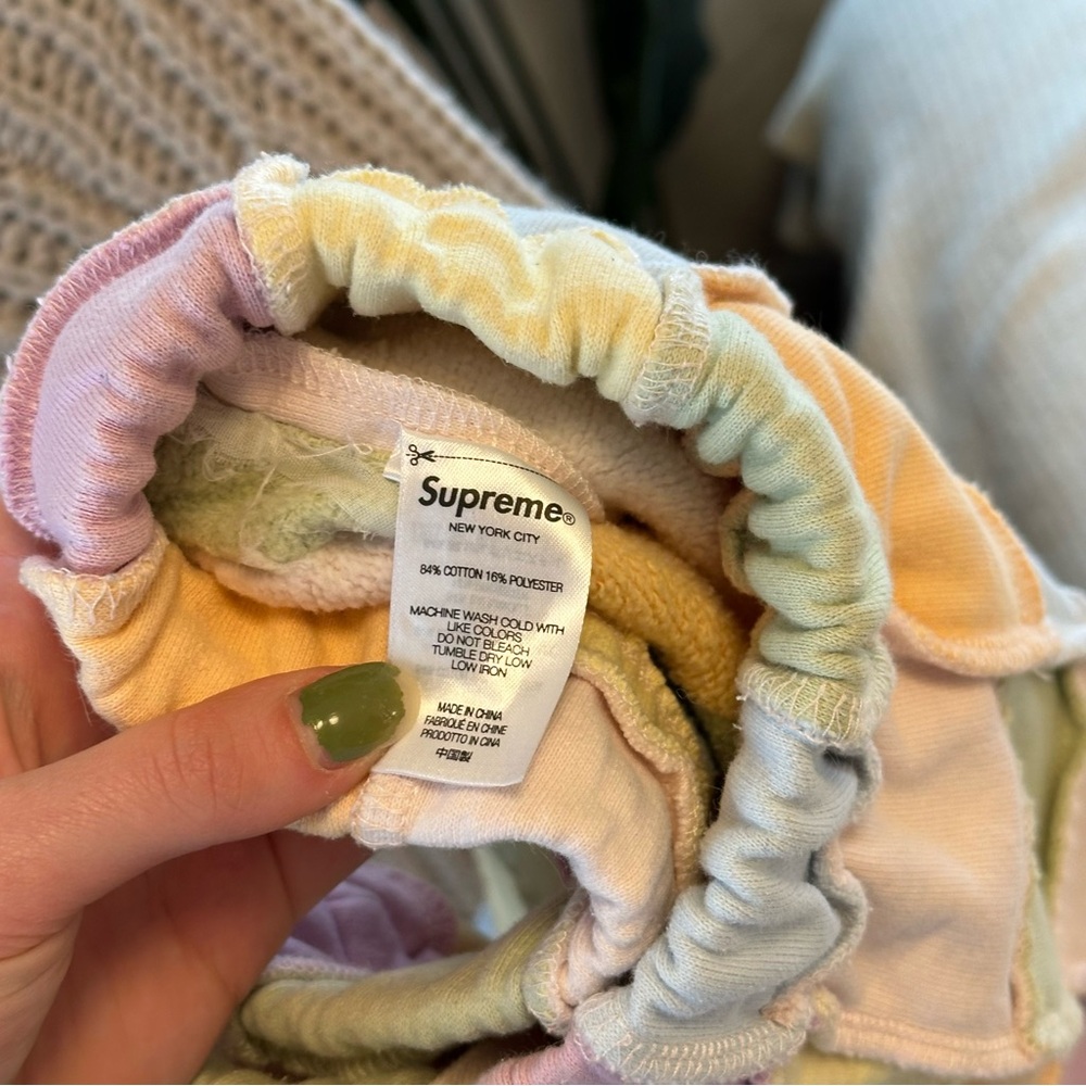 Supreme Ss22 Reverse Patchwork Sweatshort Sz M - image 6